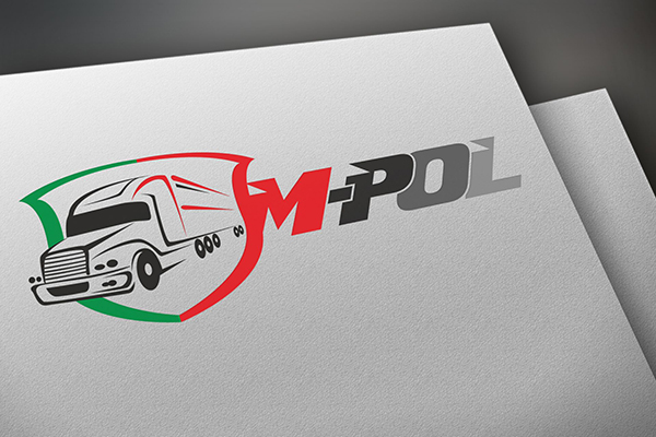 Projekt logo dla firmy transportowej M-POL.